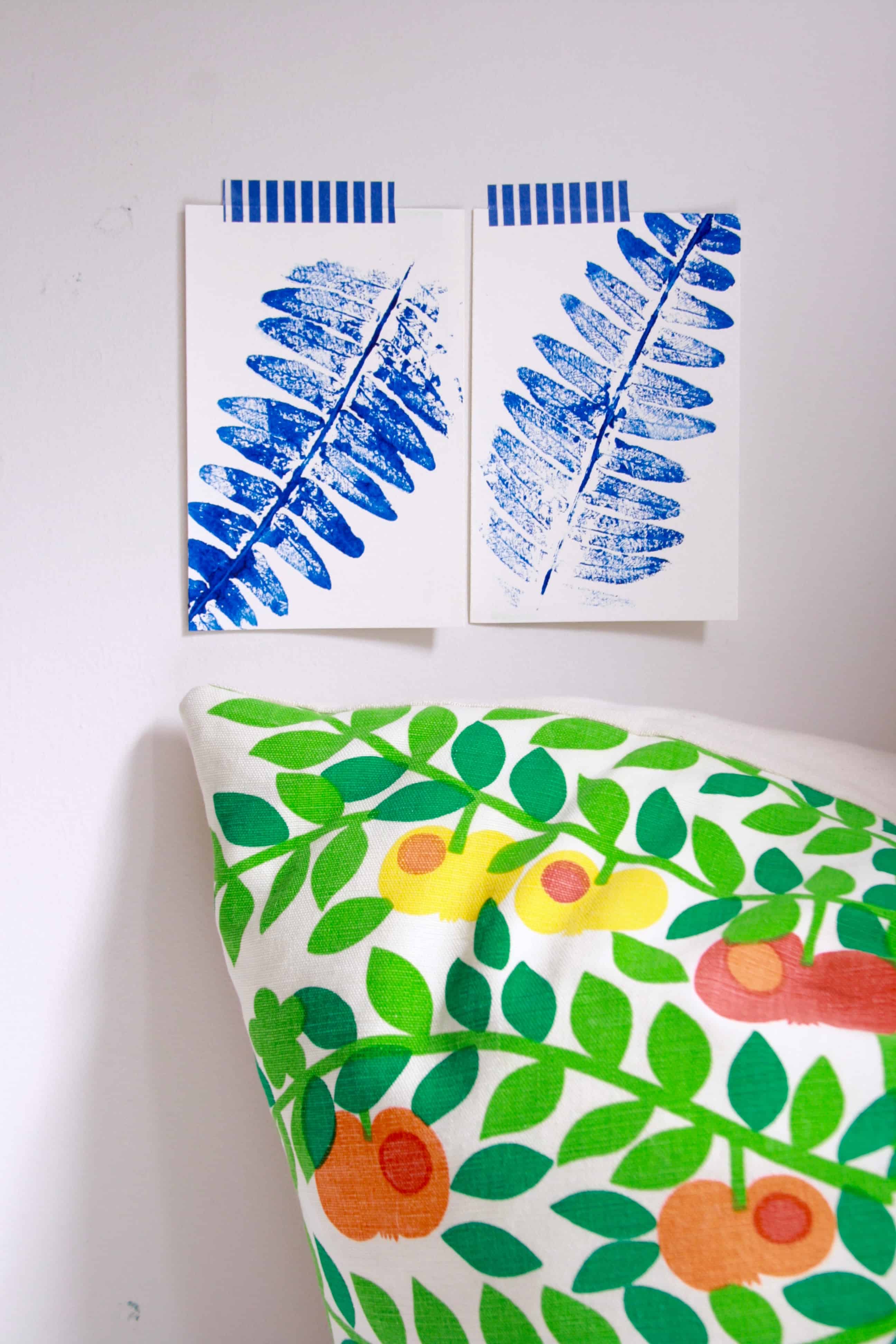 printing leaves - Fuzzymama