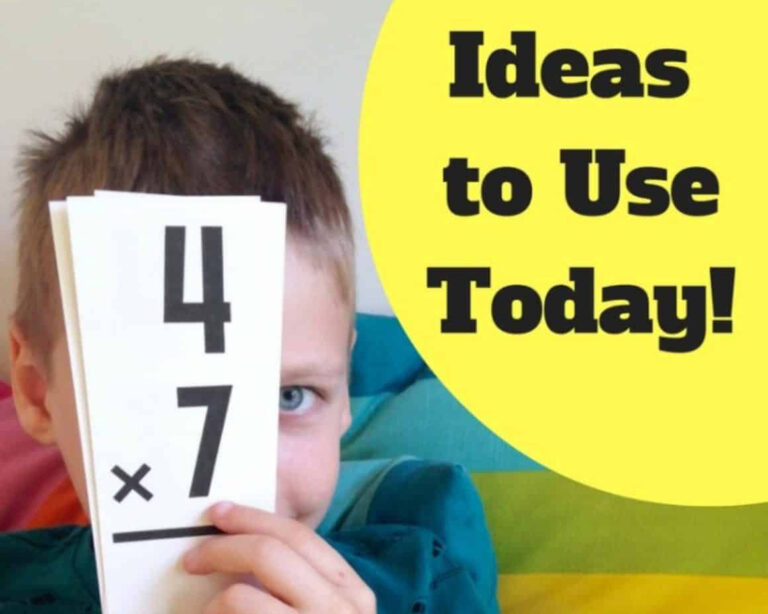 Flash Card Ideas for Math Facts Practice